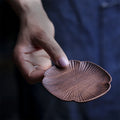 Solid Wood Four-leaf Tea Coaster with Black Walnut Beech Texture Heat Insulation Pad for Kitchen Table Wedding Party Occasions