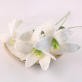 2024 New Wholesale Crochet Flower Handmade Crochet Lily Decorative Crochet Handmade Flowers W6443