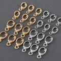 M1087   10pcs/lot Diy Accessoriesconnectorpass REACHnickel Free18k Gold Rhodium Platedcopperhooksjewelry Making