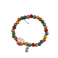 New Small Fresh Literature and Art Pastoral Japanese Lucky Cat Beaded Ceramic Bracelet Lucky Cat Bracelet Loose Beaded Bracelets