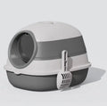 2022 Super Large Ultraviolet Closed Non-Smart Cat Litter Box Solid Pattern Plastic Pet Supplies Toilet