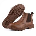 AMAWEI Men Steel Toe Safety Boots Anti-Puncture Waterproof Work Boots 815