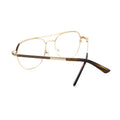 China Wholesale Metal Men Eyeglass Frames Branded Design Double Bridge Optical Eyeglasses Frame