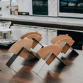 Wholesale Metal Stainless Steel Hand Drip Coffee Maker V Shaped Storage Display Rack Coffee Filter Holder