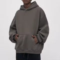 High Quality 500 Gsm Oversized Pullover Hoodie Men Sweatshirt Custom Heavyweight Fleece Cotton Hoodies Men Tracksuit