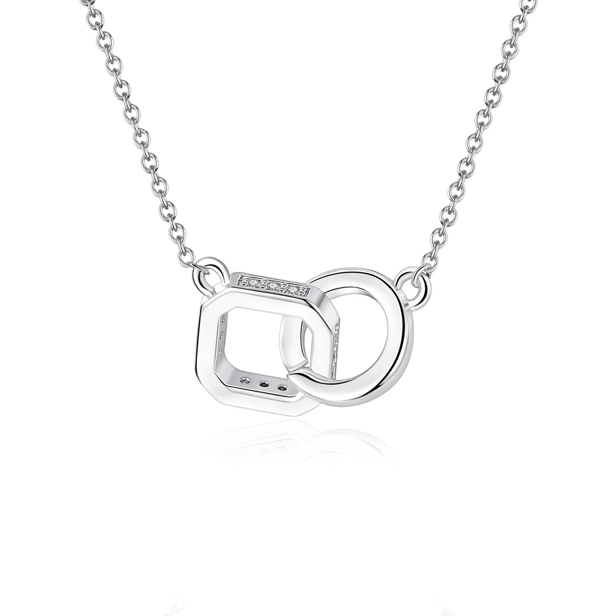 LUOTEEMI Cheap New Arrival Elegant Fashion Hollow Circles Twisted Round Choker Chain Necklace for Women Pendant Jewellery Femme