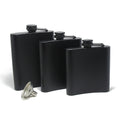 8oz Matte Black Liquor Whisky Hip Flask 7oz Alcohol Bottle Pocket Flask Bar Drinkware Gift 6oz Black Hip Flask Stainless Steel