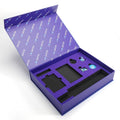 Custom Recycled Materials Cardboard Paper Gift Box with PVC Window Foam Insert UV Coating Matt Lamination