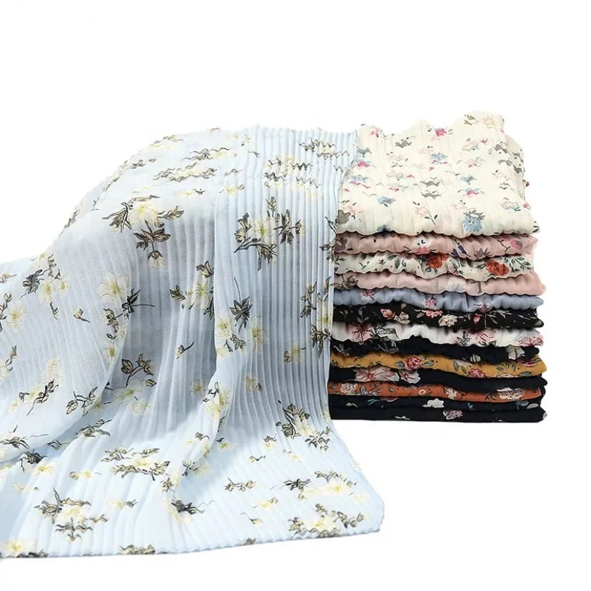 2021 New Bubble Chiffon Scarf for Ladies Muslim Scarves Malaysia Turkish Hijab Turban Female  Shawls Foulard Femme Musulman