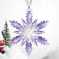 New Design Christmas Tree Ornament Crystal Snowflake