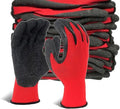Seeway Anti-Slip Crinkle Latex Rubber Hand Gloves for Men Women for Construction Warehouse Gardening General Work Safety