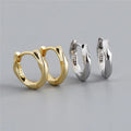 SP High Quality Twist Design Hoop Jewelry 925 Sterling Silver Inner 8MM Hoop Earrings