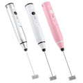 Rechargeable Wireless Electric Milk Frother Stainless Steel Multi-speed Powerful Foam Maker for Home Travel
