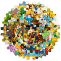 Famous artist Da Vinci classic romantic puzzle shape art vintage oil painting sticker