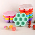 7 Cavity 140g 200g Food Grade Silicone Ice Cream Cake Ice Mold Silicone Whiskey Ice Cube Trays with Lid for Freezer