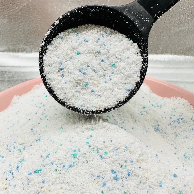 Eco-Friendly Semi Finished Detergent Powder Lemon and Flower Fragrance Bulk Laundry Washing Powder Stain Remover