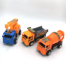 Construction Trucks Toys Set Kids Toy Vehicles Excavator Road Roller Mixer Truck Pull Back Car Toy