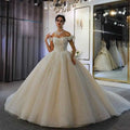 NS3769 Princess Short Sleeve Beautiful Lace Wedding Dress Beading Plus Size Wedding Dresses