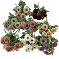 European style 5 heads silk flower bouquet artificial peony flower for wedding and home decor