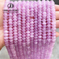 8x5mm Dyed Color Flat Round Shape Natural Chalcedony Abacus Beads Colorful Loose Spacer Beads for Jewelry Making