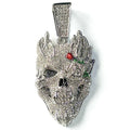 New Arrival Hiphop Skull Jewelry 18k Gold Plated Iced Out Bling Cz Diamond Skull Men Pendant Necklace Wholesale