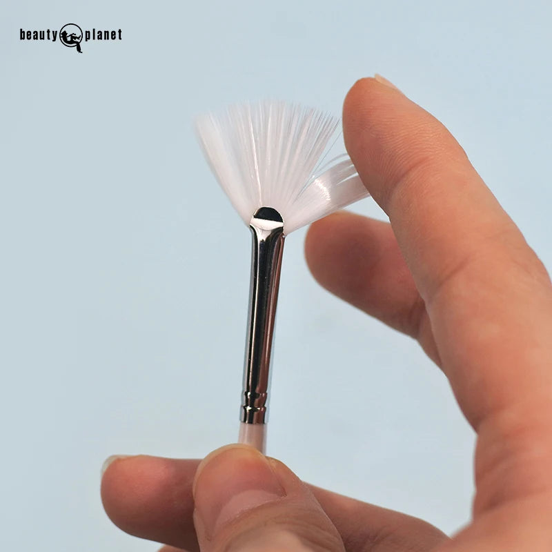 Beauty Planet Custom Mini Facial Masking Brushes Facial Tools for Professional Clay Applic Fluffy Fan Mask Brush Esthetician