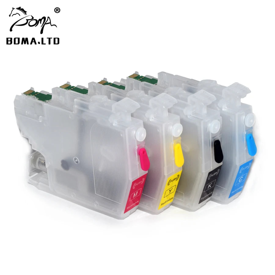 America LC401 LC 401 Emplty Refillable Ink Cartridge for Brother MFC-J1010DW MFC-J1012DW MFC-J1170DW J1010 J1012 J1170 Printers