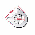 2.5 Turns Torsion Coil Flat Wire Springs for Door Handle with Clip and Washer