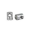 Customized Furniture Cross Slotted Hole Nut Cylinder Hammer Dowel Connecting Nut  Cross Dowel Hole Barrel Nut