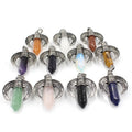 Wholesale Jewelry Personalized Oxhorn Shape Pendants Crystal Hexagonal Pillar Accessories Women