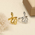 2025 Fashion High Polish Snake Ring Stainless Steel Open Ring 18k Gold Plated Ring for Women Girls