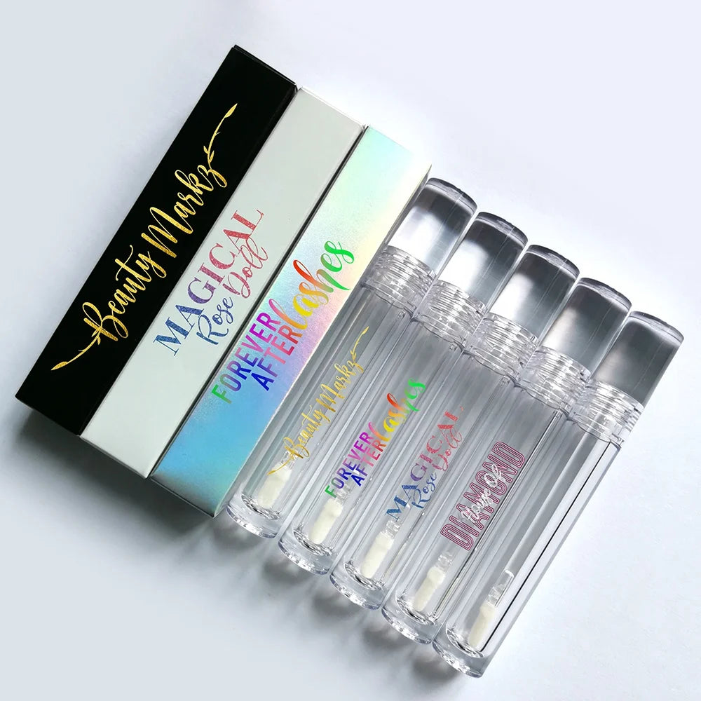 7.5ml Lipgloss Tube Petg Empty Cylinder Transparent Liquid Lipstick Container With Applicator and Wand Lip Gloss Tubes