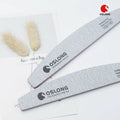 Custom Logo Waterproof Half Moon 180 Grits Grey Zebra Nail File