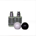 15ml Premium Glass Empty Flask Cylindrical Neck Bottle with Colored Spherical Cap Crimp Seal for Perfume Bottle