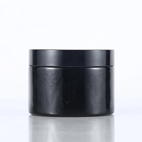 200 ml Cosmetic Cream Jars Empty Black Glass Jar 200 ml with 98 mm Bakelite Cap for Body Care Cream Care Face Cream Jar