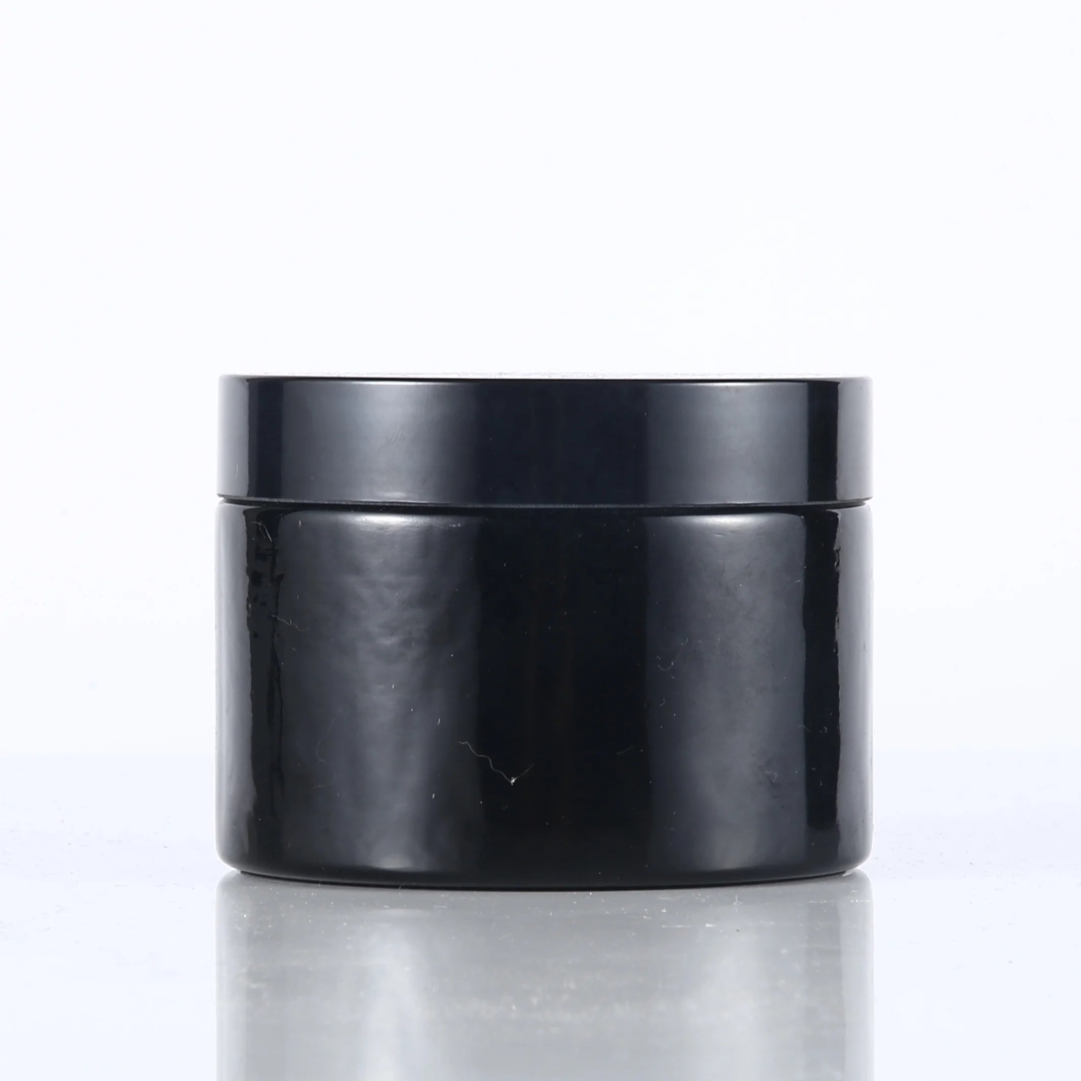 200 ml Cosmetic Cream Jars Empty Black Glass Jar 200 ml with 98 mm Bakelite Cap for Body Care Cream Care Face Cream Jar