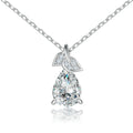 Factory Direct 925 Silver Cubic Zirconia Chain Necklace Wholesale Zirconia Pendant for Her