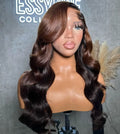 Natural Human Hair Glueless Lace Front Wigs Brown Loose Body Wave Straight Raw Brazilian HD Lace Frontal Long Length Black Women