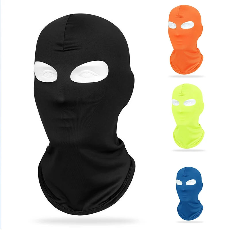 Stock 2Holes Full Face Checked Balaclava Ski Mask Unisex Breathable Sports Headwear Cycling Skiing Running Motorcycle Outdoor