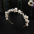 MJ-09 Wholesale Crystal Pearl Bridal Wedding Dress Accessories Hair Hoop Jewelry Jewellery Crown Korea Handmade Tiara
