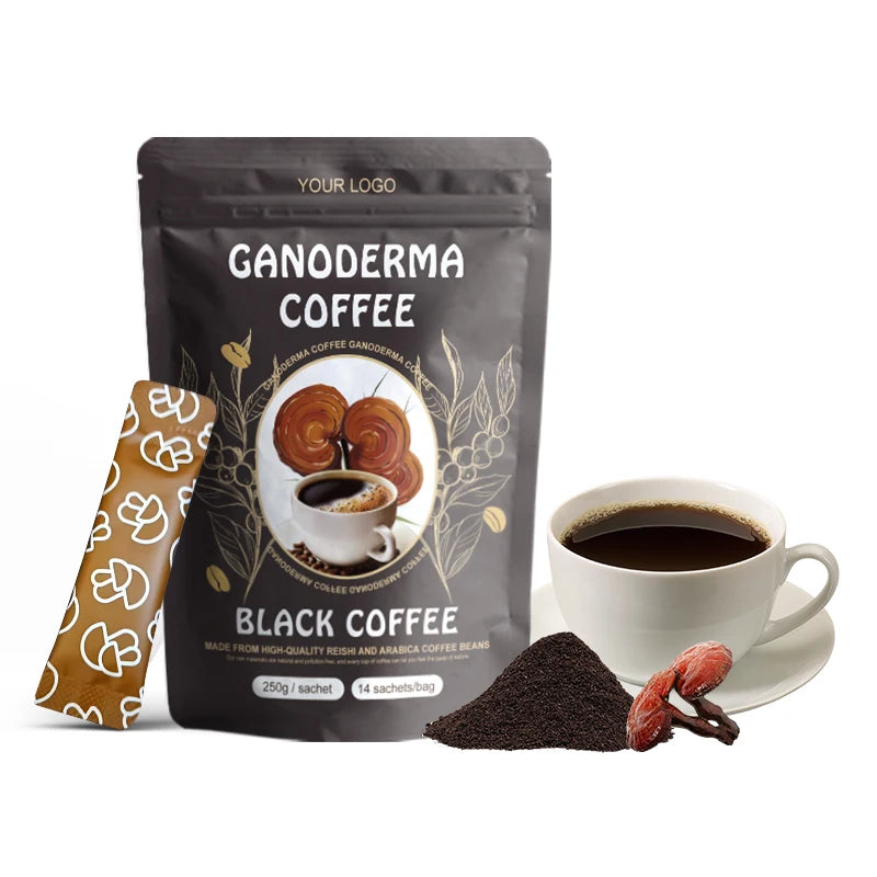 AMULYN Private Label Flavored Instant Coffee Ganoderma Lingzhi (Reishi Mushroom) Bitter Taste Slimming Packaged in Bag