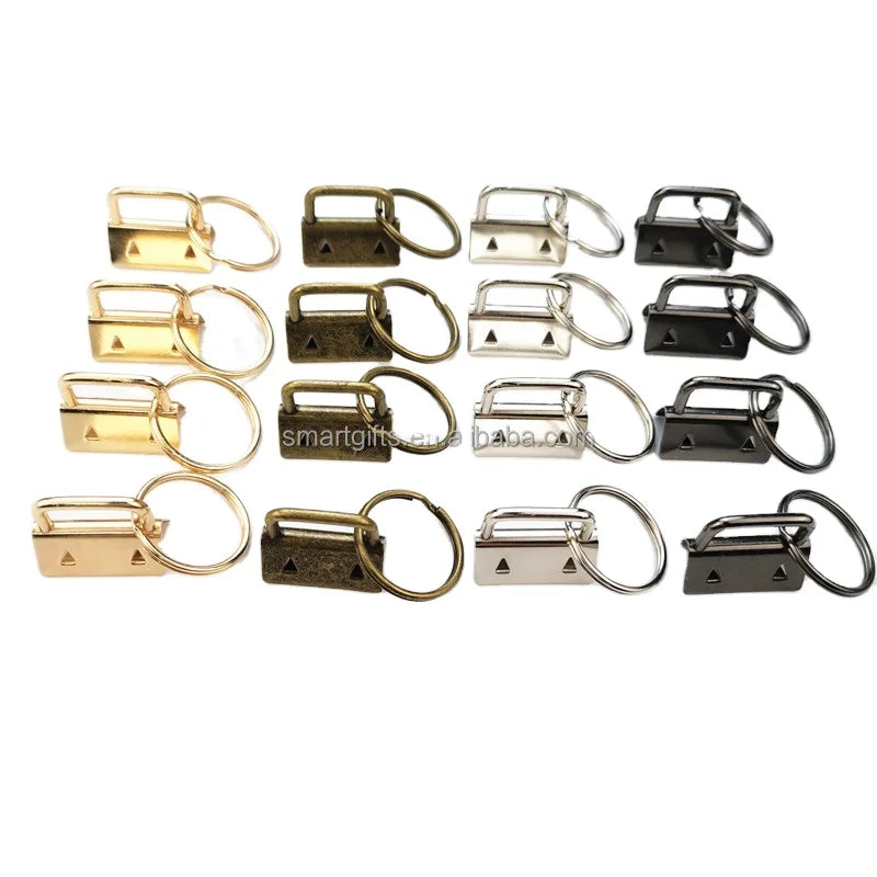 Wholesale Metal Split Ring 1 Inch 1 1/4 Inch 1 1/2 Inch Key Fob Hardware Key Chain Wristlet Accessores with Key Ring for Lanyard