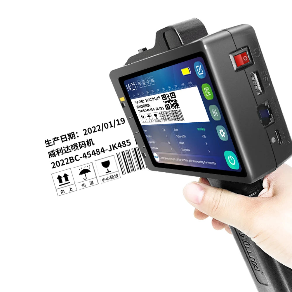 Coding Machine Inkjet Printer Tij Printer with Portable Coding for Production Date and Model Number Coding on Labels MegaBDM