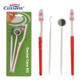 3 Pcs Oral Care Products in a Blister Card Packaging Dental Orthodontic Kit Non-slip Handle Soft Toothbrush OEM Tooth Brush Set