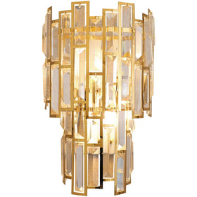 Luxury Gold Wall Light Modern Wall Lamp Interior Crystal Living Room Bedside Stainless Steel Wall Lamp