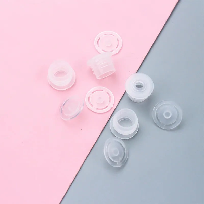 Transparent Plastic Cosmetic Bottle Plastic Anti Layer Sealing Inner Plug Sample logo