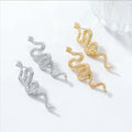 2025 Vintage Metal Alloy Snake Shaped Dangle Drop Earrings for Women Jewelry
