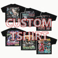 New Design Men Custom Heavy Cotton Acid Washed Vintage Graphic Printed Tee Heavyweight Short Sleeve Unisex T Shirt