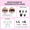 Wholesale Pre Cut Lash Segments Cluster Eyelashes Extension Natural Individual Diy Segment Lashes Diy Cluster Lashes Kit