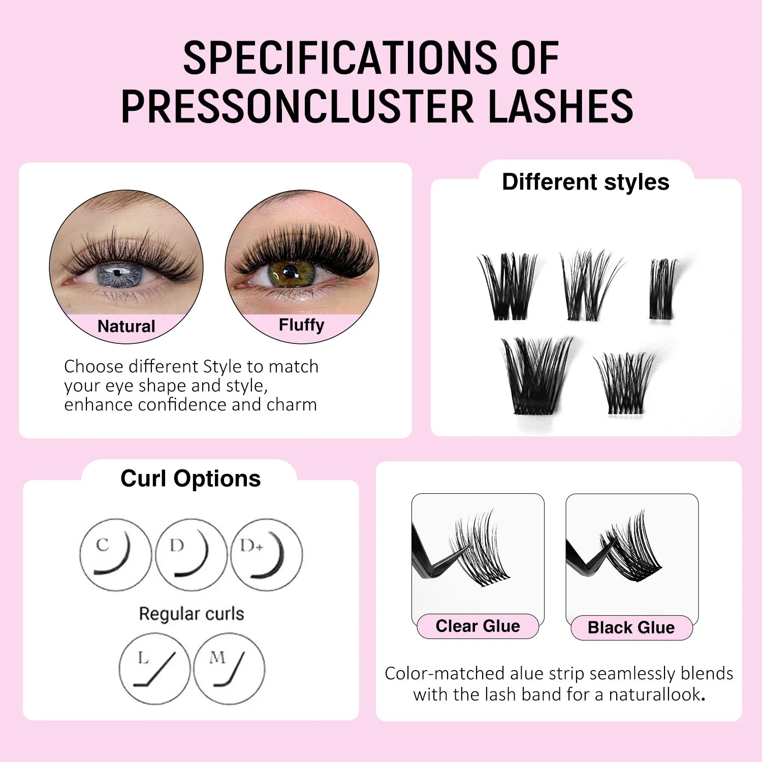 Wholesale Pre Cut Lash Segments Cluster Eyelashes Extension Natural Individual Diy Segment Lashes Diy Cluster Lashes Kit